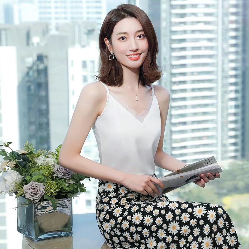 Women Formal Office Wear Tops - Neuer Stil: Eisseiden-Camisole-Blazer für Damen, geeignet