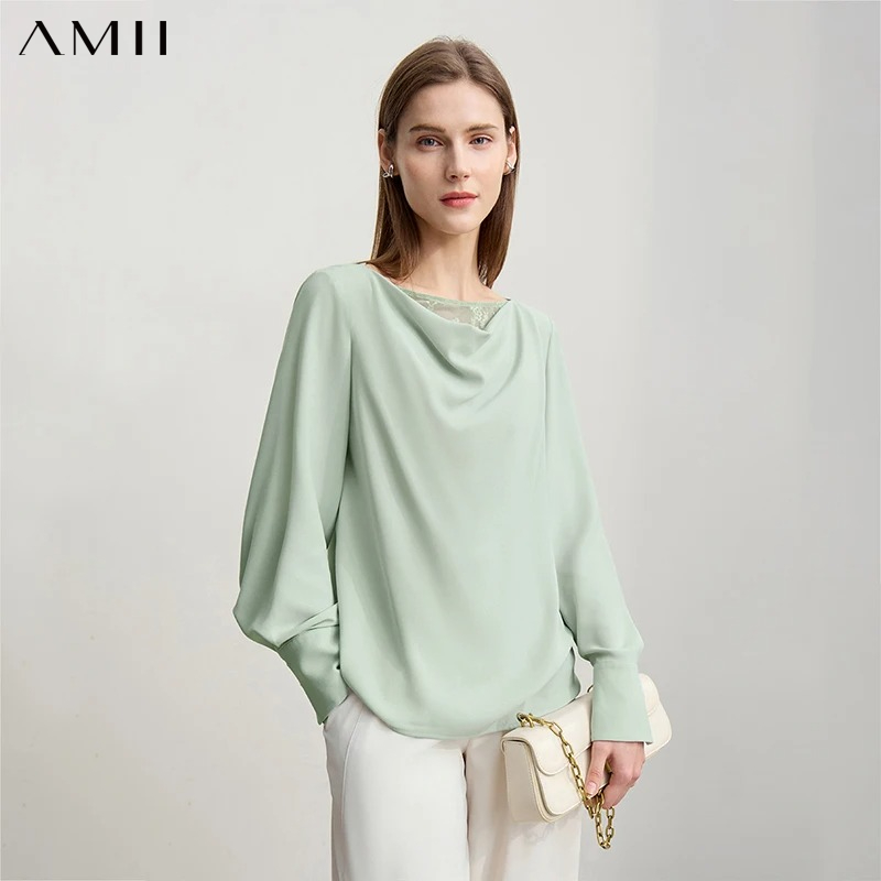 Women'S Formal Wear Blouse - Amii Damen Herbstbluse 2026 Neu Elegante