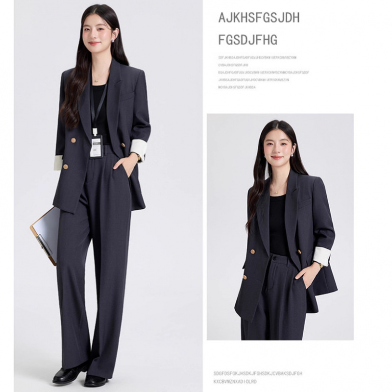 Women'S Formal Wear Petite - Damen-Anzug-Set für Frühling und Herbst, Professionelle