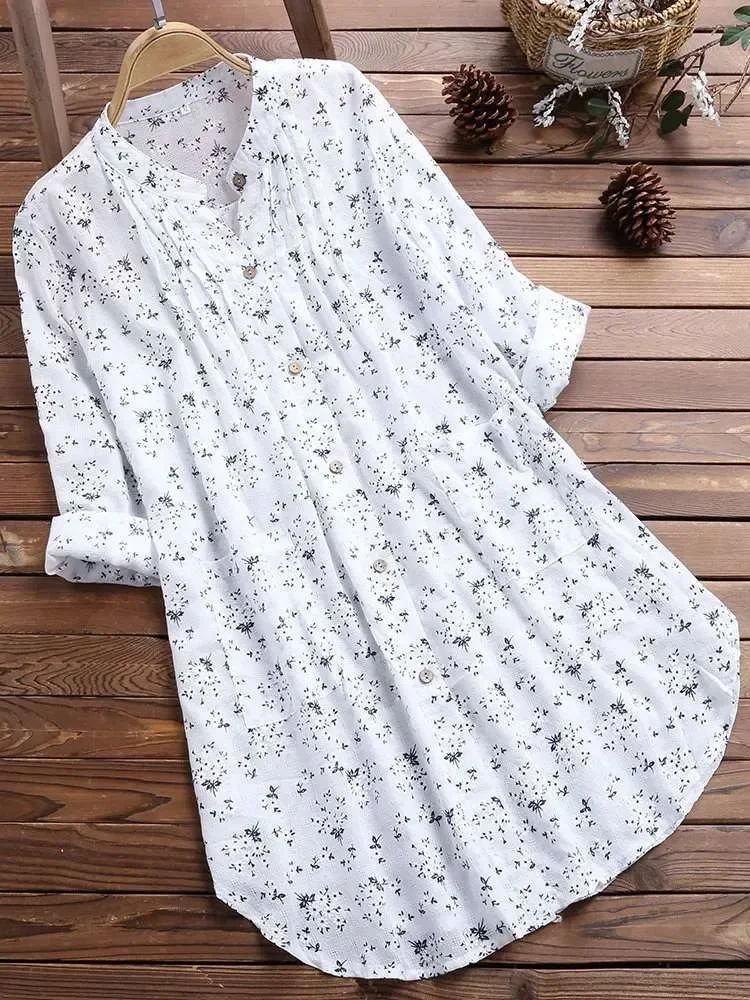 Women'S Formal Wear Blouse - Damenhemden in Übergröße, 2025, neu, weiß,