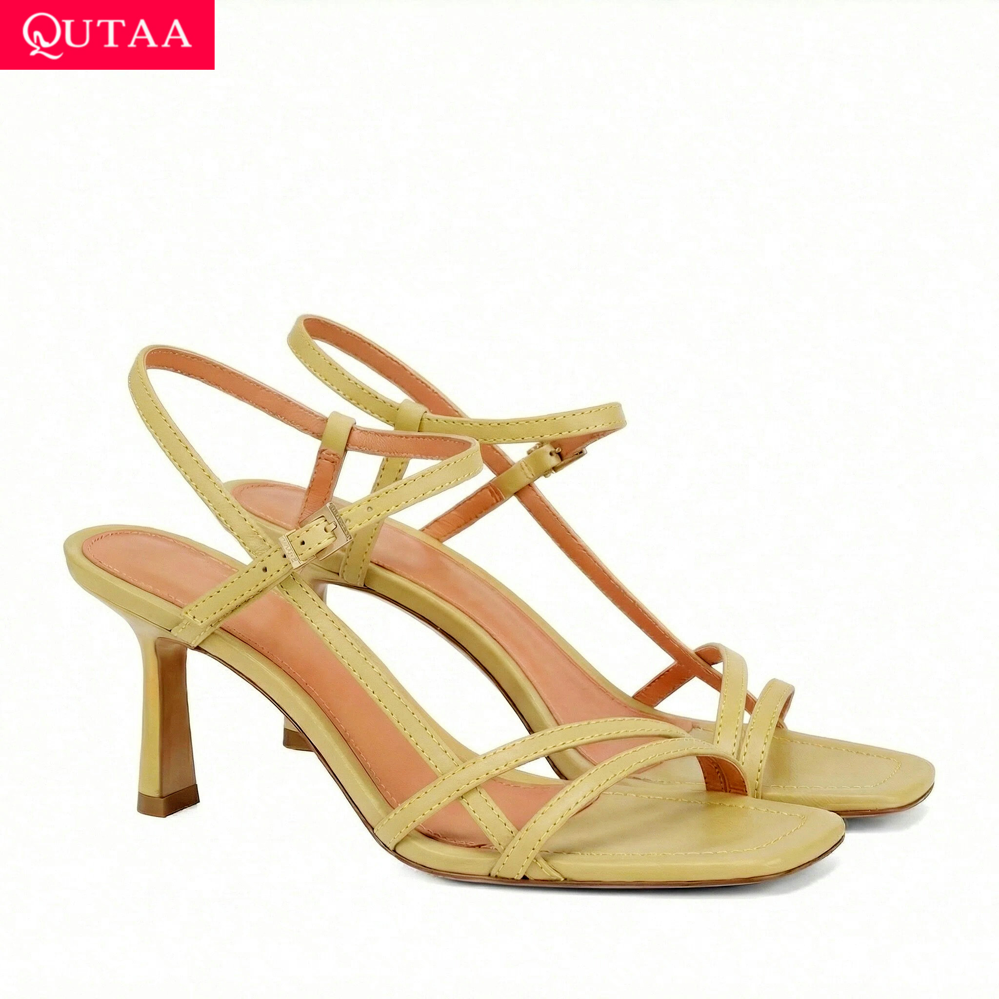 Kitten Heel Women - QUTAA Modische High Heels für Damen,