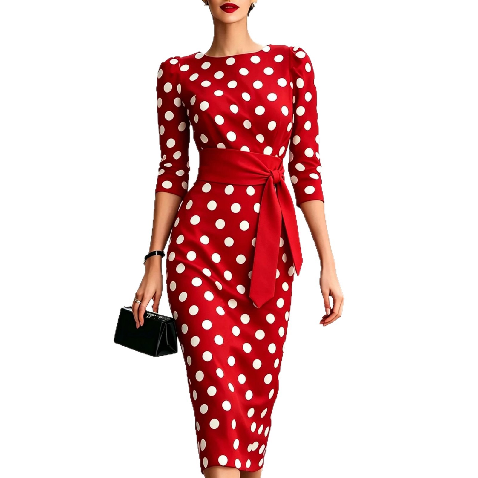 Elegantes Damenkleid in Schwar – Women Formal Office Wear Tops Bewertung und Preis