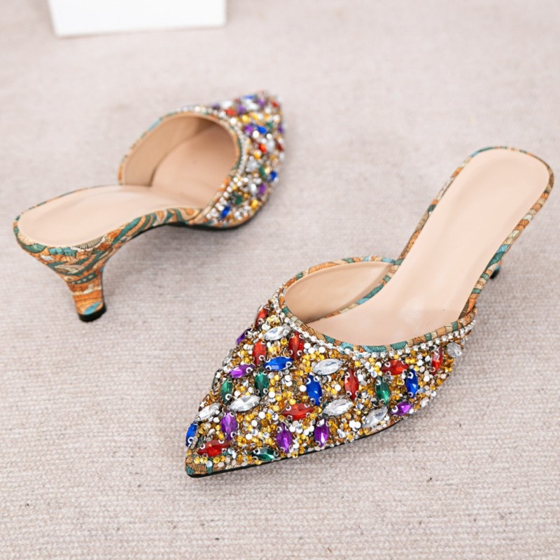 Luxus Strass Kitten Heel Hauss – Kitten Heel Women Bewertung und Preis