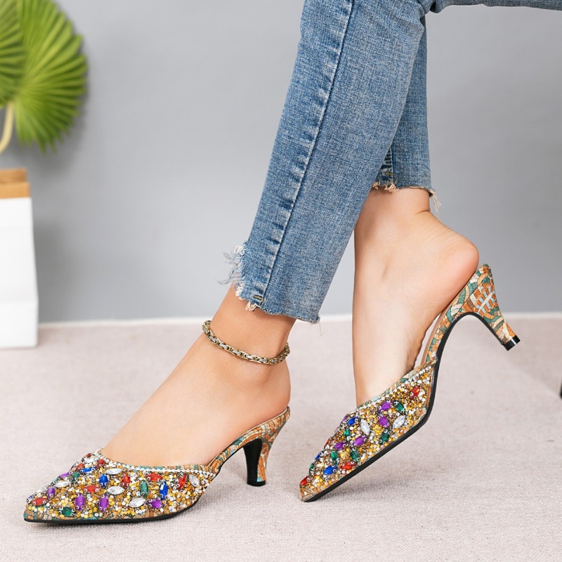 Luxus Strass Kitten Heel Hauss – Kitten Heel Women Bewertung und Preis