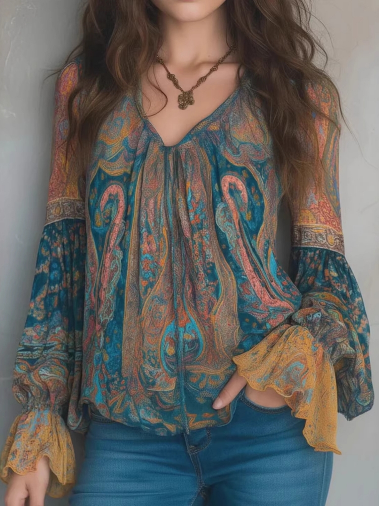 Ethnische Damen Vintage Boho-O – Women'S Formal Wear Blouse Bewertung und Preis