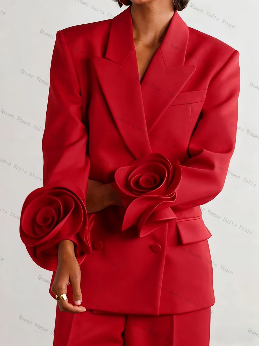 Luxuriöses rotes Damen-Anzug-S – Women'S Red Formal Wear Bewertung und Preis