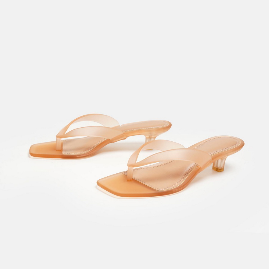 Koreanische Olivgrüne PVC-Zehe – Kitten Heel Women Bewertung und Preis