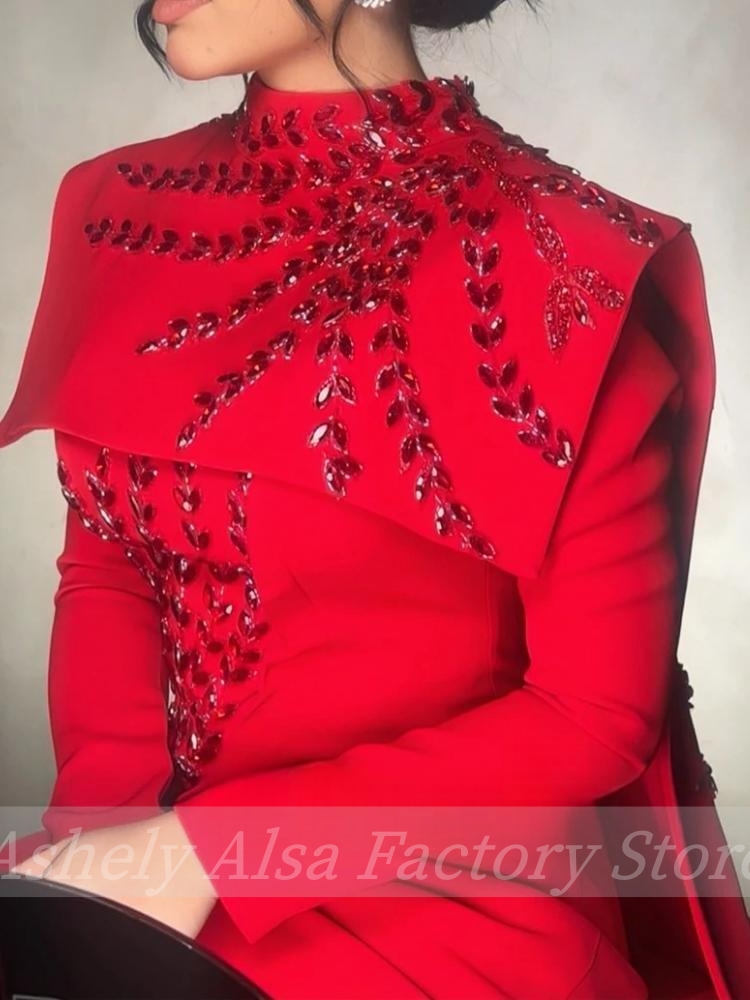 Maßgeschneidertes saudi-arabis – Women'S Red Formal Wear Bewertung und Preis