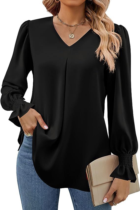 Damen-Langarmshirt, Frühling,  – Women'S Formal Wear Blouse Bewertung und Preis
