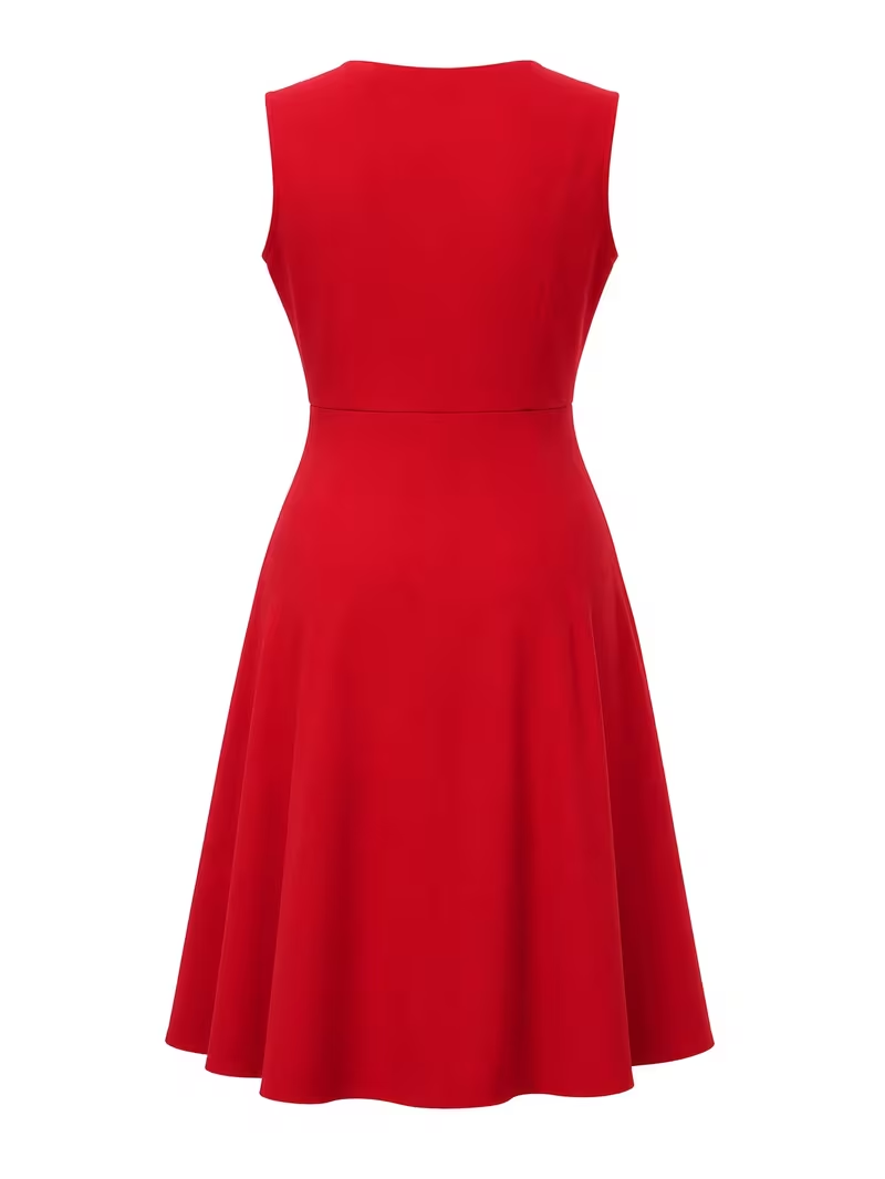 Übergröße Damen-Kleid in Rot m – Women'S Red Formal Wear Bewertung und Preis