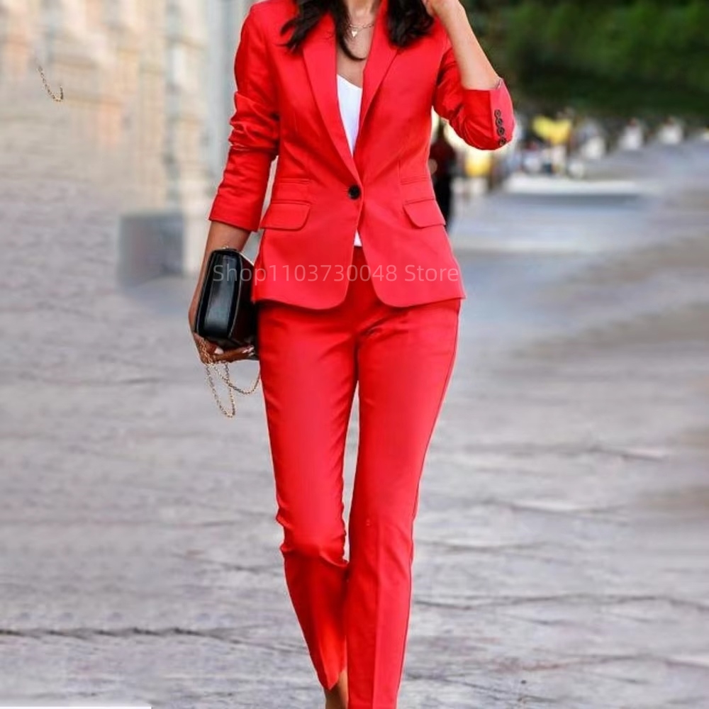 Modischer Büro-Damenanzug Blaz – Women'S Red Formal Wear Bewertung und Preis