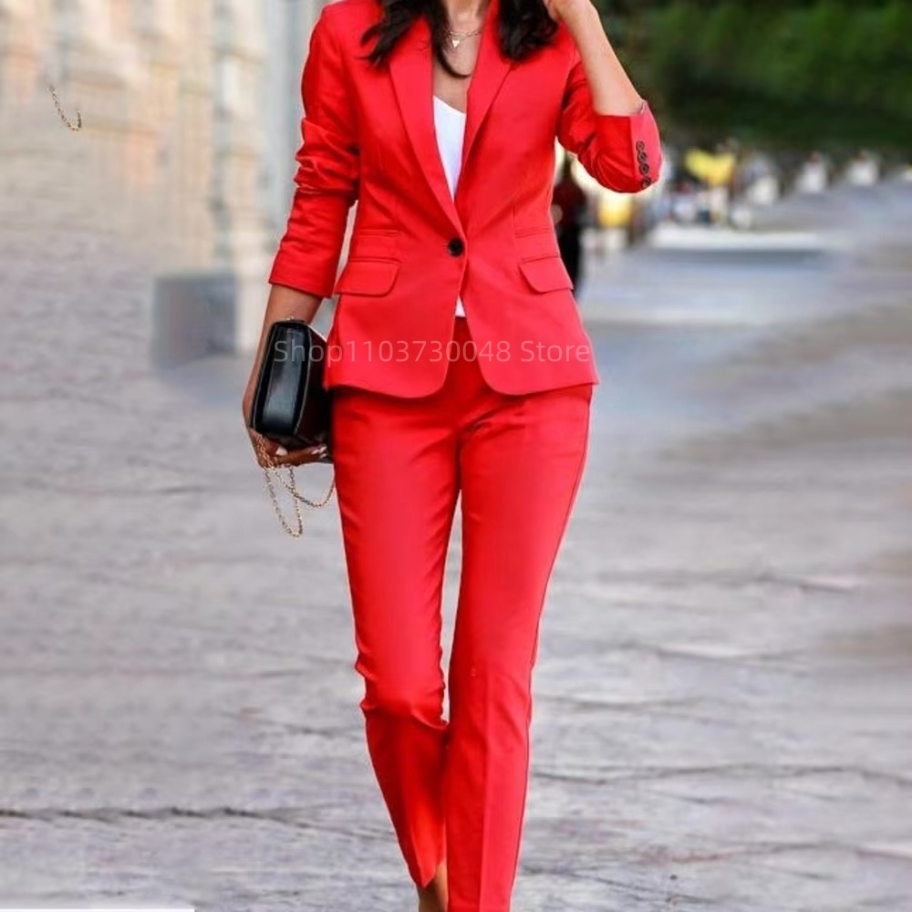 Modischer Büro-Damenanzug Blaz – Women'S Red Formal Wear Bewertung und Preis