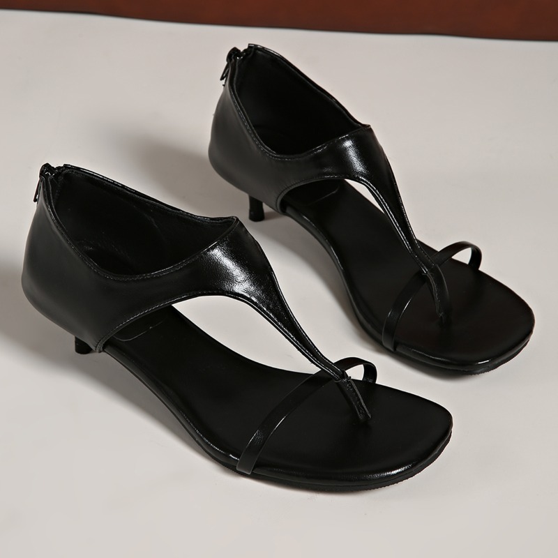 Minimalistische T-Riemen-Sanda – Kitten Heel Women Bewertung und Preis