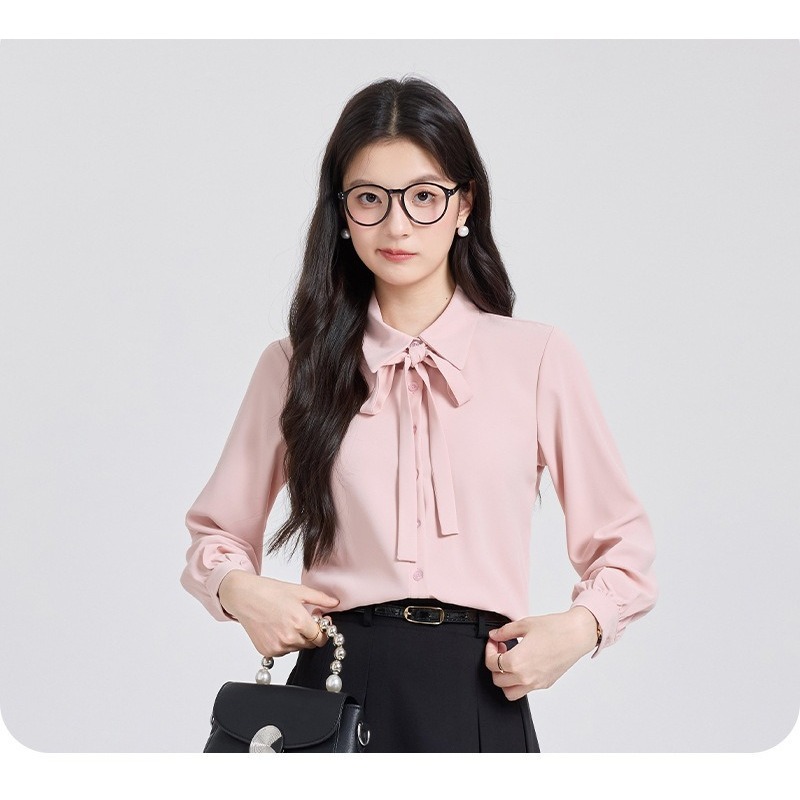 Rosa Chiffon-Bluse für Damen N – Women'S Formal Wear Petite Bewertung und Preis